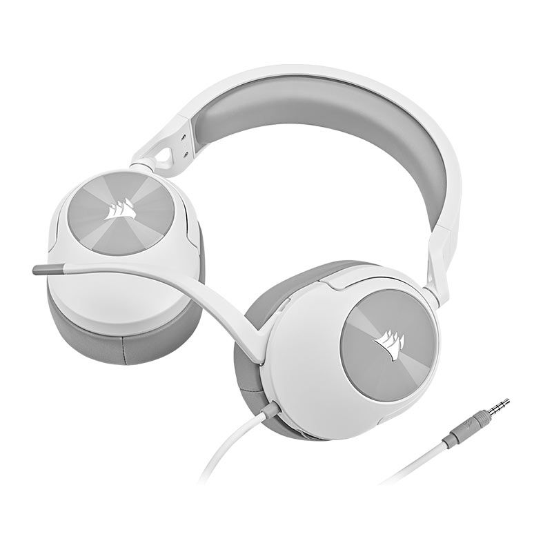 Headset Gamer Corsair HS55 Surround, Drivers 50mm, Branco, CA-9011266-NA