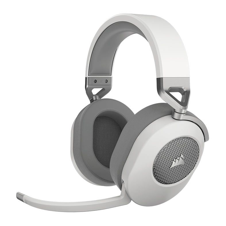 Headset Gamer Corsair HS65 Wireless, Surround 7.1, Drivers 50mm, Branco, CA-9011286-NA2