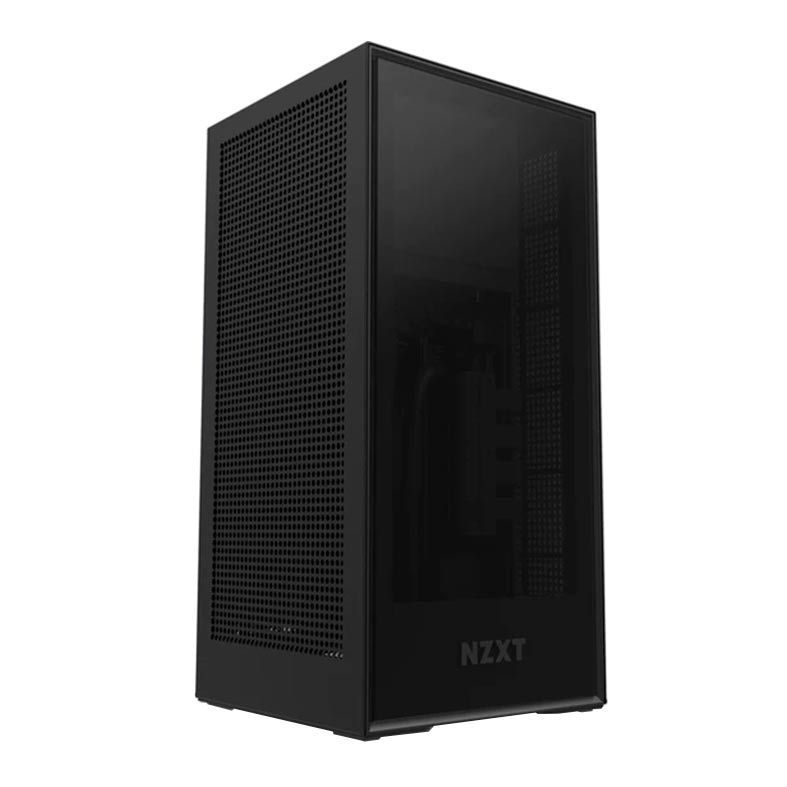 Gabinete Gamer NZXT H1 Mini-ITX com Fonte 650W e Water Cooler 140mm Preto, CA-H16WR-B1-US