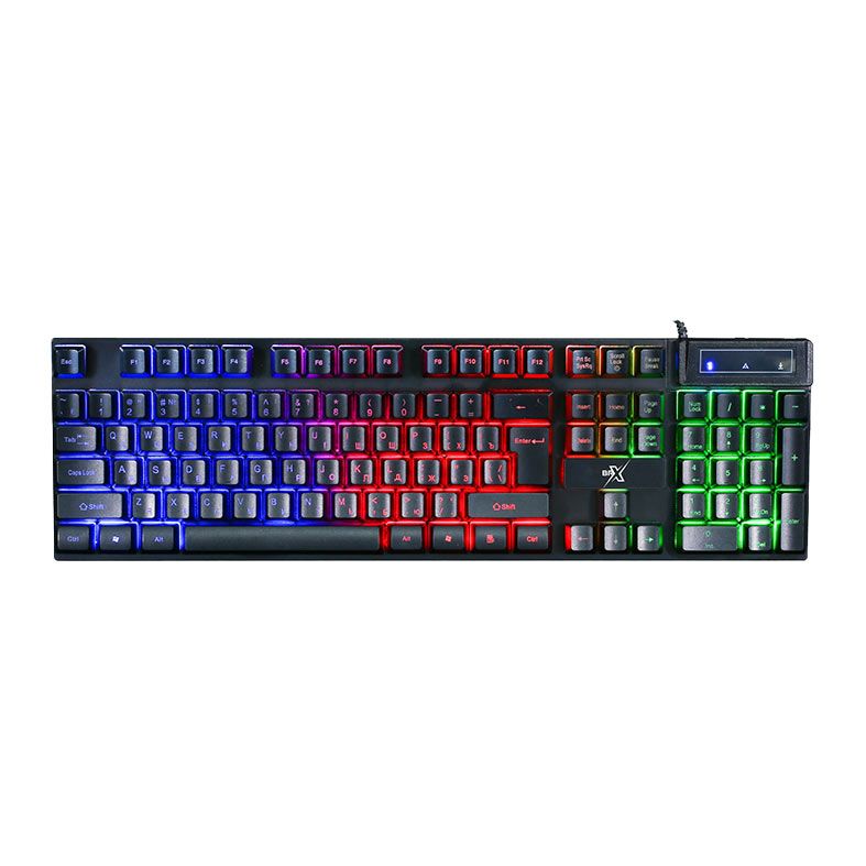 Combo Gamer BRX, Rainbow, ABNT2, 1200DPI, Mousepad Pequeno, CB-G059
