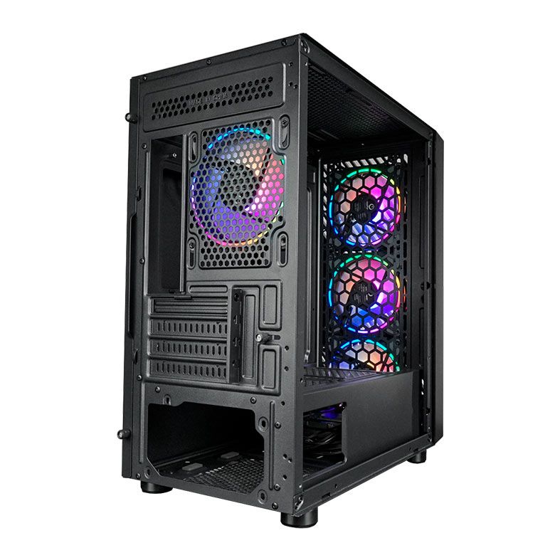 Gabinete Gamer OnePower Fractal, Mid-Tower, Lateral de Vidro, Preto, CC-201B