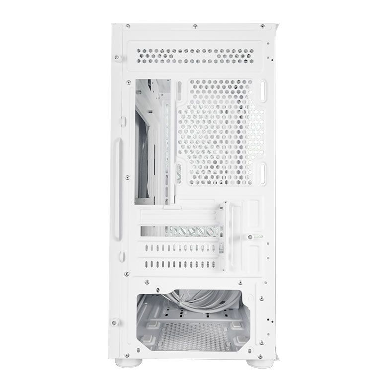 Gabinete Gamer OnePower Fractal, Mid-Tower, Lateral de Vidro, Branco, CC-201W