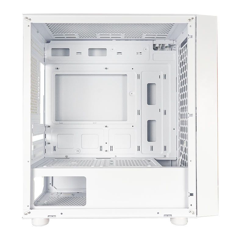 Gabinete Gamer OnePower Fractal, Mid-Tower, Lateral de Vidro, Branco, CC-201W