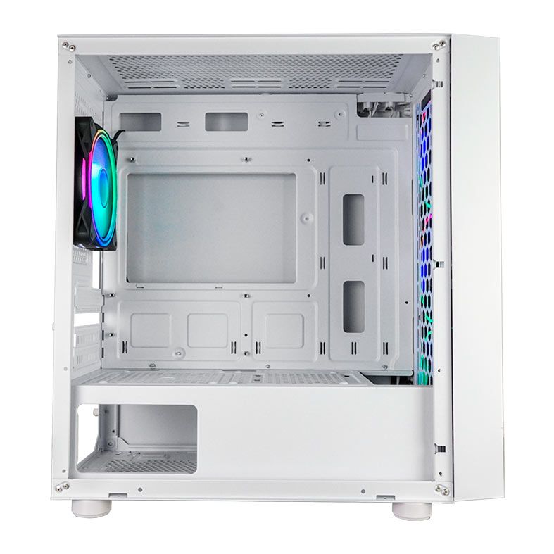 Gabinete Gamer OnePower Fractal, Mid-Tower, Lateral de Vidro, Branco, CC-201W
