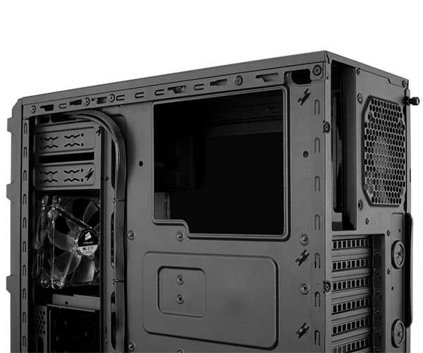Gabinete Corsair Carbide Series SPEC-03 Fan LED Branco Acrílico Preto, CC-9011053-WW