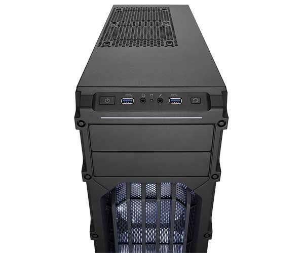 Gabinete Corsair Carbide Series SPEC-03 Fan LED Branco Acrílico Preto, CC-9011053-WW