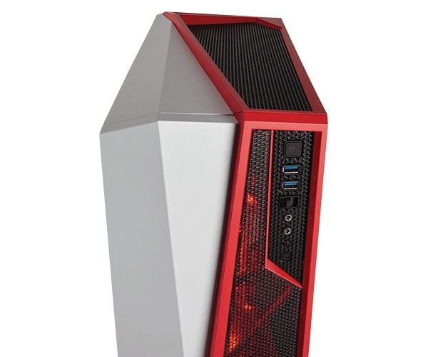 Gabinete Corsair Carbide Spec-ALPHA Branco/Vermelho, CC-9011083-WW