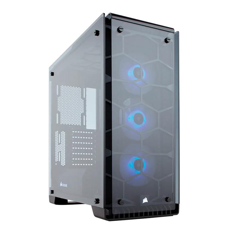 Gabinete Corsair Crystal Series 570X RGB Preto Mid Tower, CC-9011098-WW