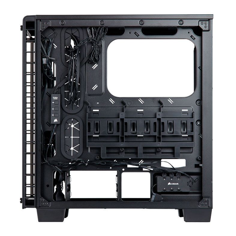Gabinete Corsair Crystal Series 460X Fan LED RGB Preto, CC-9011101-WW