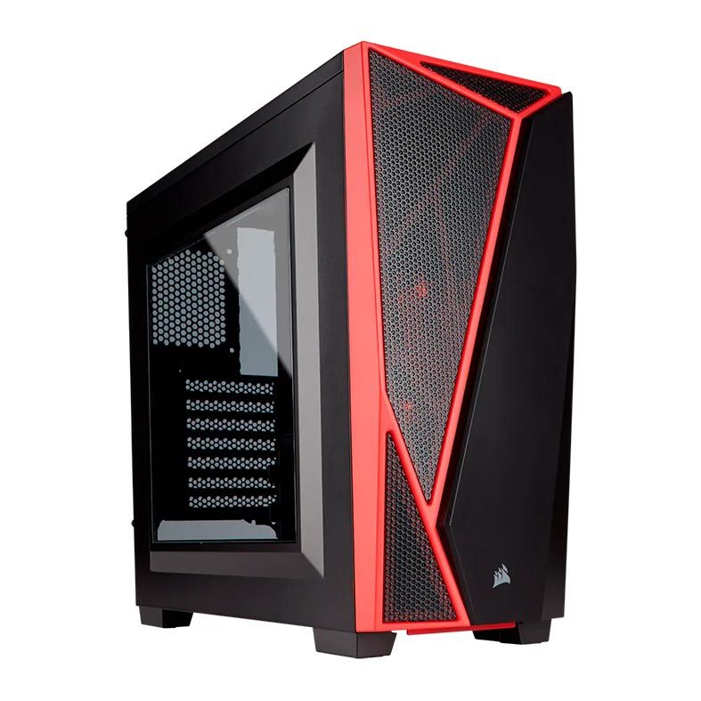 Gabinete Corsair Carbide Series SPEC-04 Preto/Vermelho Mid Tower, CC-9011107-WW