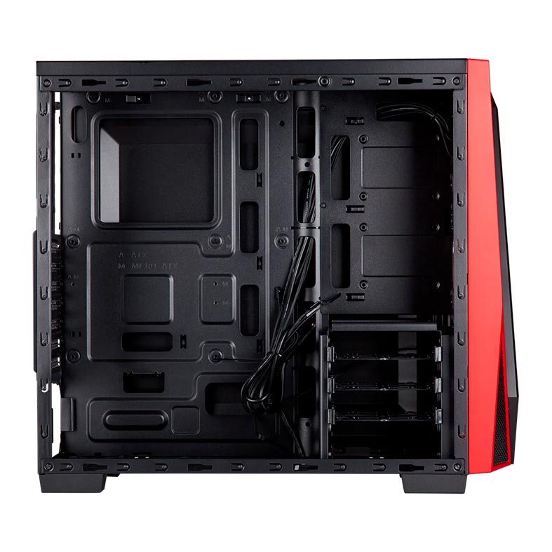 Gabinete Corsair Carbide Series SPEC-04 Preto/Vermelho Mid Tower, CC-9011107-WW