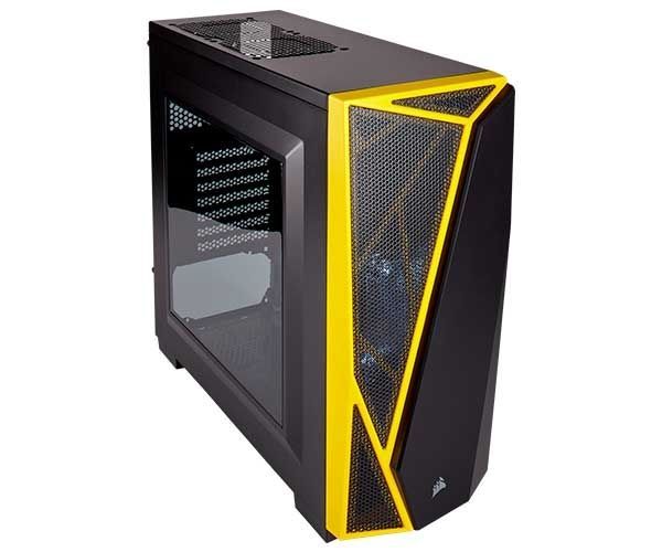 Gabinete Corsair Carbide Series SPEC-04 Preto/Amarelo, CC-9011108-WW