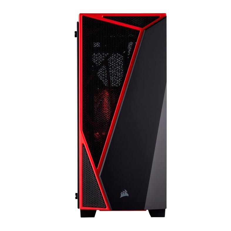 Gabinete Corsair Carbide Series SPEC-04 TPG Preto/Vermelho Mid Tower, CC-9011117-WW