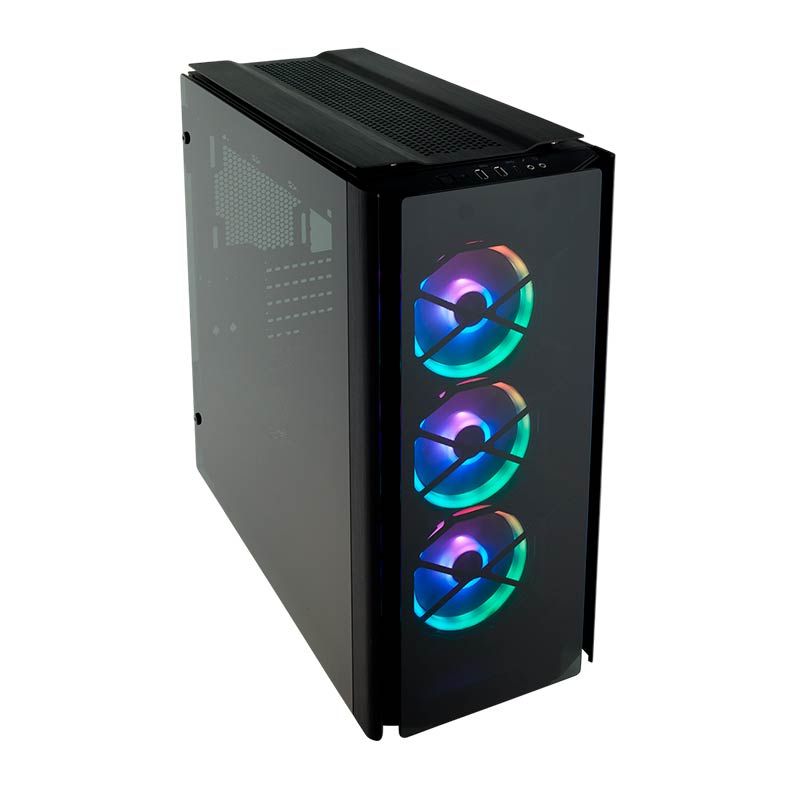 Gabinete Corsair Obsidian Series 500D RGB Preto Vidro Temp Mid Tower, CC-9011139-WW
