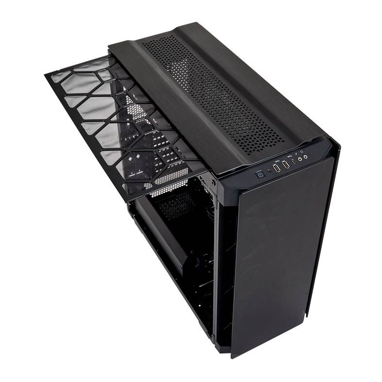 Gabinete Corsair Obsidian Series 500D RGB Preto Vidro Temp Mid Tower, CC-9011139-WW