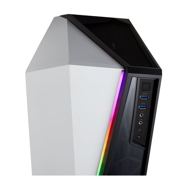Gabinete Corsair Carbide Spec-Omega RGB TG Preto/Branco Mid Tower, CC-9011141-WW