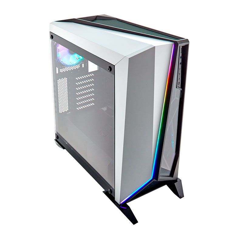 Gabinete Corsair Carbide Spec-Omega RGB TG Preto/Branco Mid Tower, CC-9011141-WW