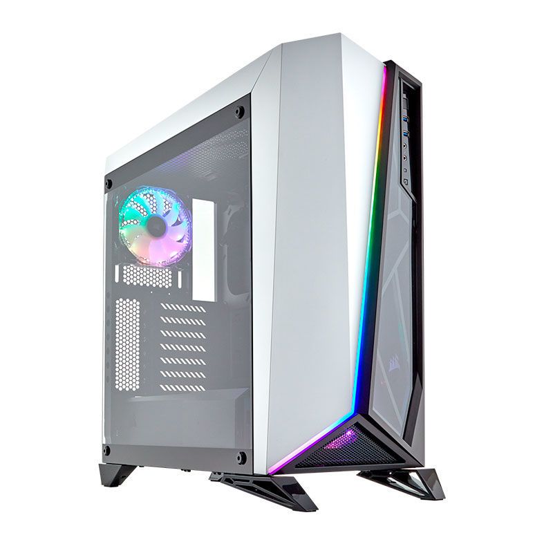 Gabinete Corsair Carbide Spec-Omega RGB TG Preto/Branco Mid Tower, CC-9011141-WW