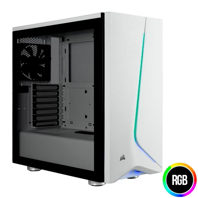 Gabinete Corsair Carbide Series SPEC-06 RGB Mid Tower Branco, CC-9011147-WW