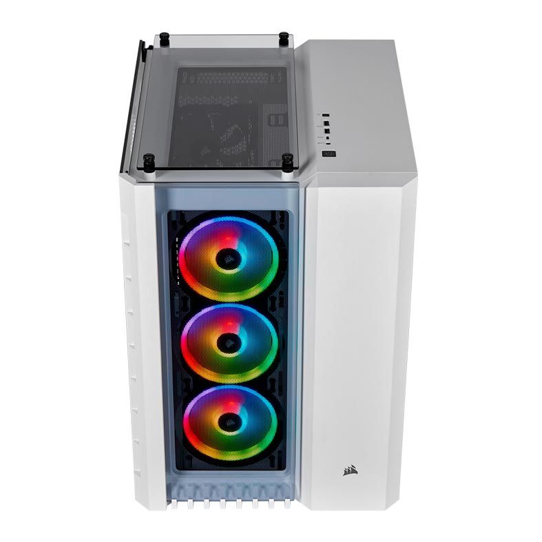 Gabinete Corsair Crystal 680X RGB Branco Lateral/Frontal Vidro Temp Full Tower, CC-9011169-WW