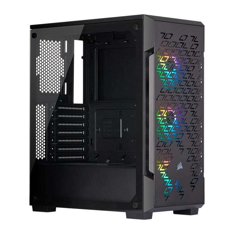 Gabinete Corsair 220T RGB Vidro Temp Preto Mid Tower, CC-9011173-WW