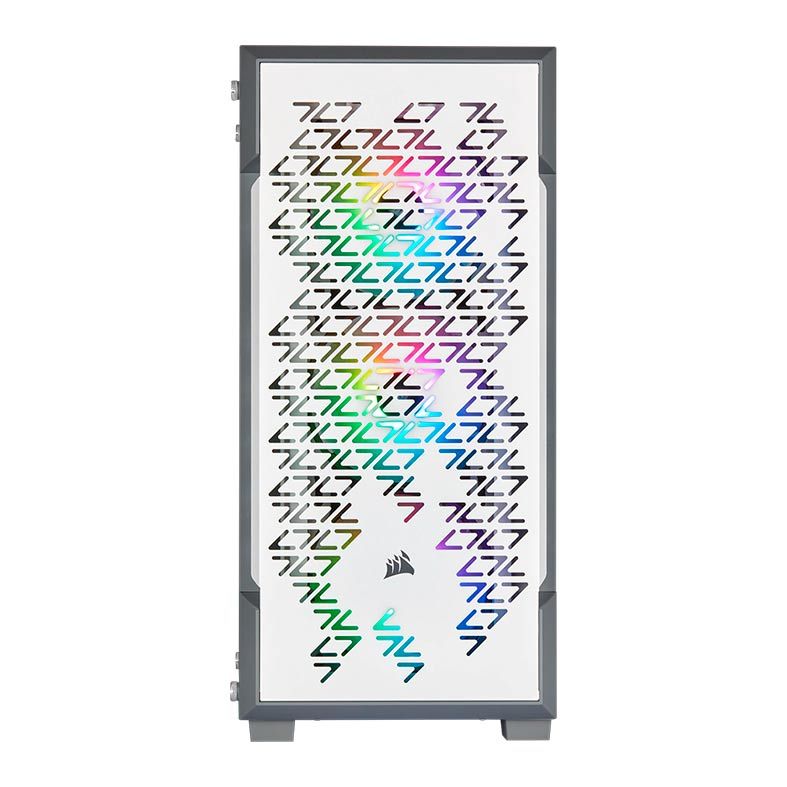 Gabinete Corsair 220T RGB Vidro Temp Branco Mid Tower, CC-9011174-WW