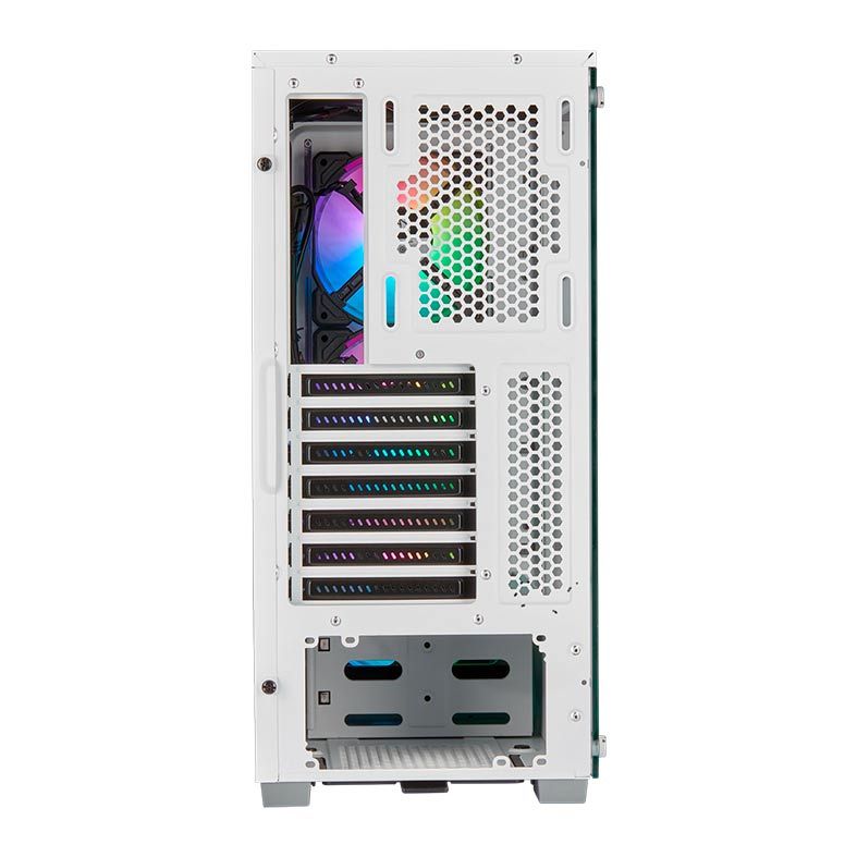 Gabinete Corsair 220T RGB Vidro Temp Branco Mid Tower, CC-9011174-WW