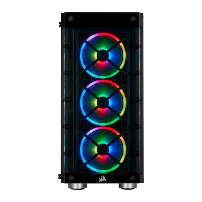 Gabinete Corsair iCUE 465X RGB Vidro Temp Preto Mid Tower, CC-9011188-WW