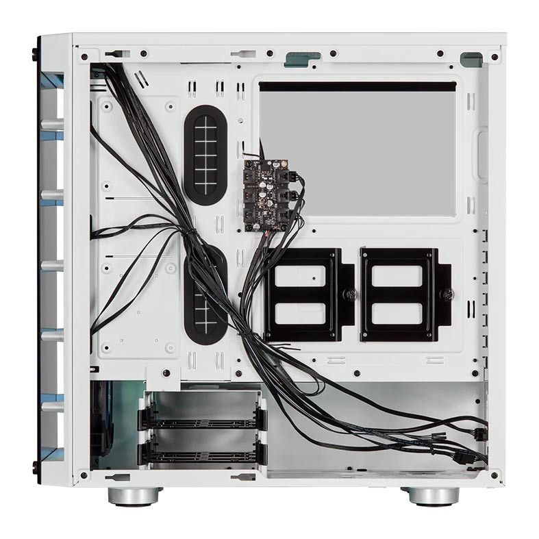 Gabinete Corsair iCUE 465X RGB Vidro Temp Branco Mid Tower, CC-9011189-WW