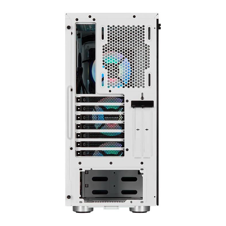 Gabinete Corsair iCUE 465X RGB Vidro Temp Branco Mid Tower, CC-9011189-WW