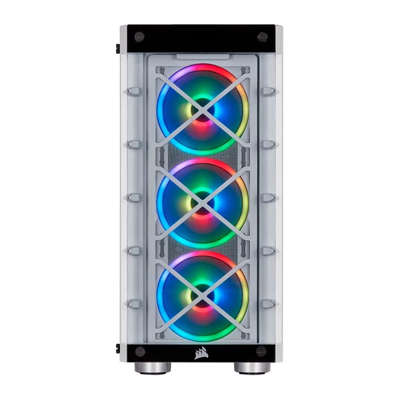 Gabinete Corsair iCUE 465X RGB Vidro Temp Branco Mid Tower, CC-9011189-WW