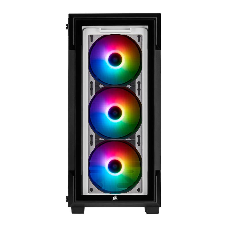 Gabinete Corsair iCUE 220T RGB Vidro Temp Branco Mid Tower, CC-9011191-WW