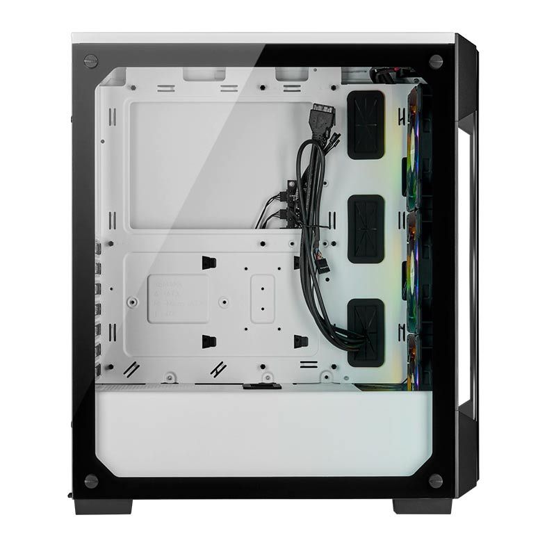 Gabinete Corsair iCUE 220T RGB Vidro Temp Branco Mid Tower, CC-9011191-WW