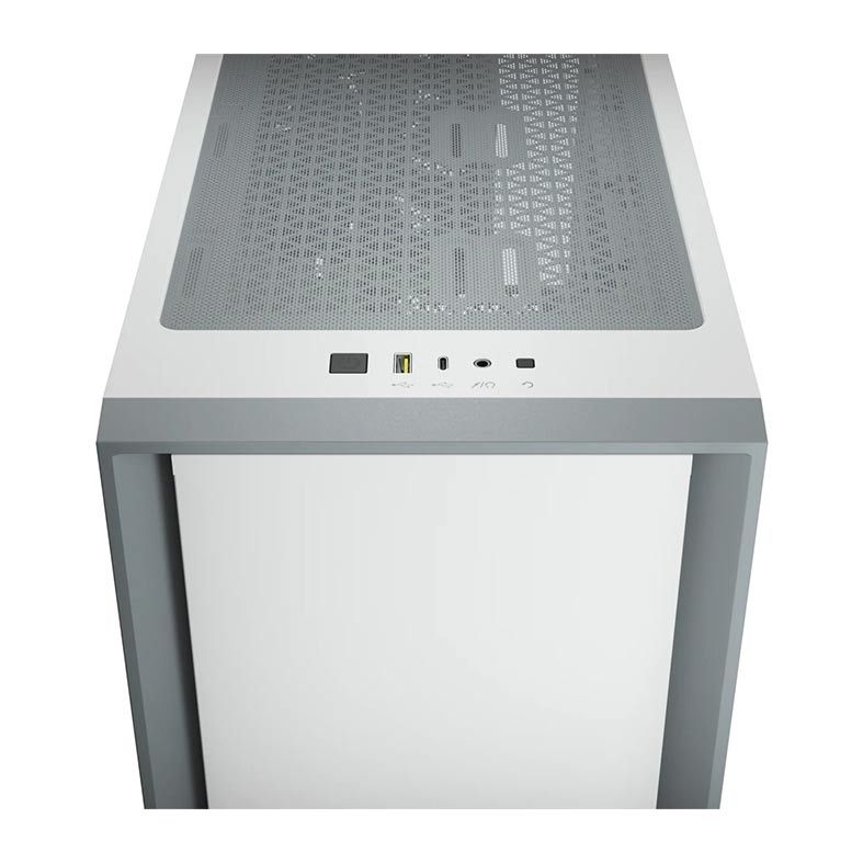 Gabinete Corsair 4000D Vidro Temperado Branco Mid Tower, CC-9011199-WW