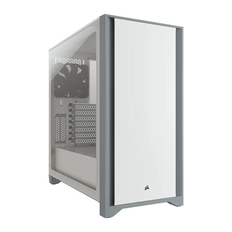 Gabinete Corsair 4000D Vidro Temperado Branco Mid Tower, CC-9011199-WW