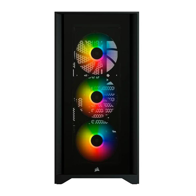 Gabinete Corsair ICUE 4000X RGB Vidro Temperado Preto Mid Tower, CC-9011204-WW