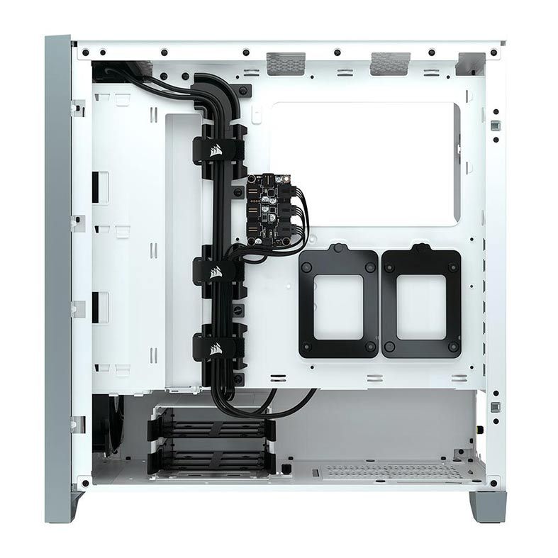 Gabinete Corsair ICUE 4000X RGB Vidro Temperado Branco Mid Tower, CC-9011205-WW