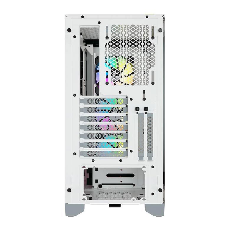 Gabinete Corsair ICUE 4000X RGB Vidro Temperado Branco Mid Tower, CC-9011205-WW