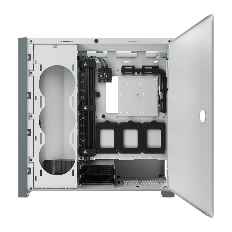 Gabinete Gamer Corsair 5000D Airflow, Mid-Tower, Lateral de Vidro, Com 2 Fans, Branco, CC-9011211-WW