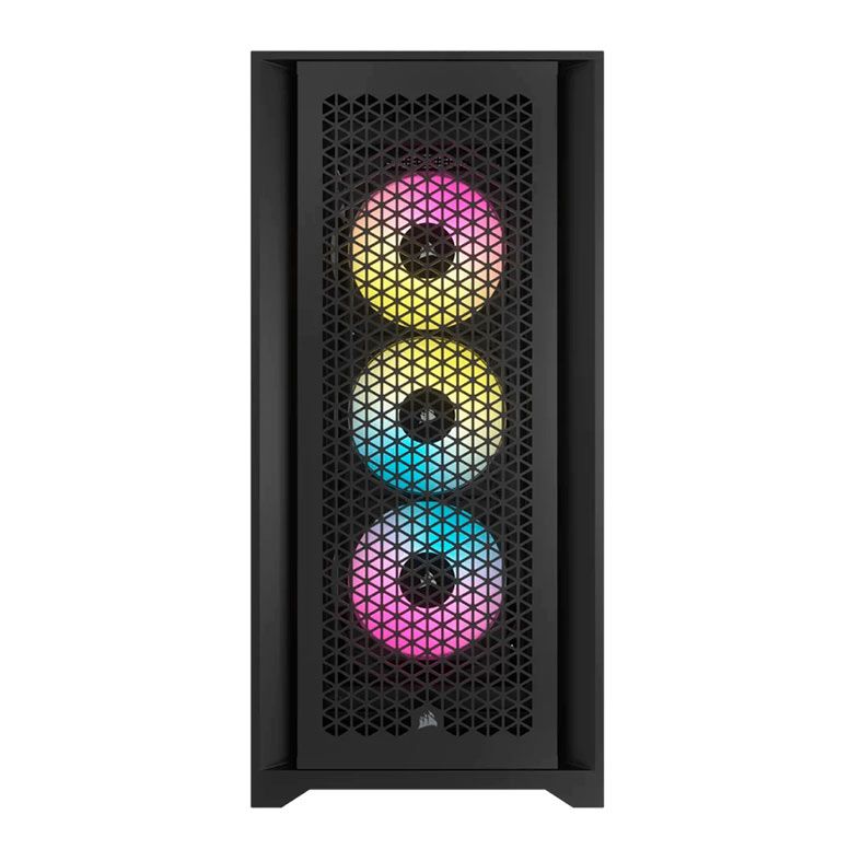 Gabinete Gamer Corsair 5000D Airflow, RGB, Mid-Tower, Lateral De Vidro, Com 3 Fans, Preto, CC-9011242-WW