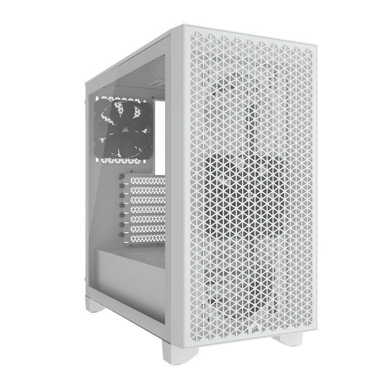 Gabinete Gamer Corsair 3000D Airflow, Mid-Tower, Lateral de Vidro, Com 2 Fans, Branco, CC-9011252-WW