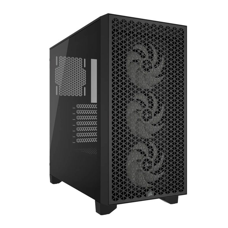 Gabinete Gamer Corsair 3000D Airflow, RGB, Mid-Tower, Lateral de Vidro, Com 3 Fans, Preto, CC-9011255-WW