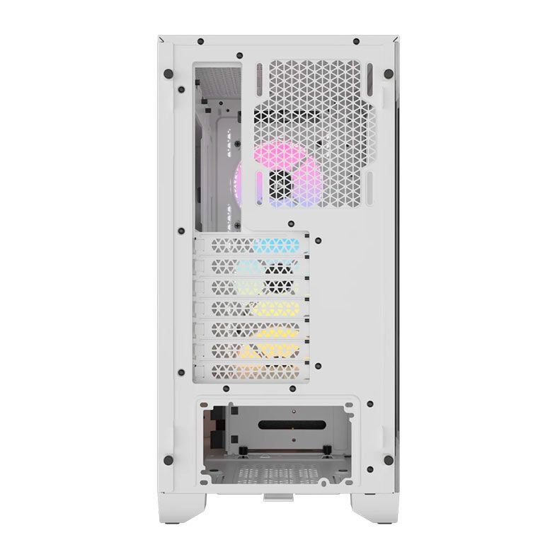 Gabinete Gamer Corsair 3000D Airflow, RGB, Mid-Tower, Lateral de Vidro, Com 3 Fans, Branco, CC-9011256-WW