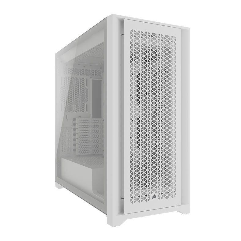 Gabinete Gamer Corsair Airflow 5000D, Mid-Tower, Lateral de Vidro, Branco, CC-9011262-WW