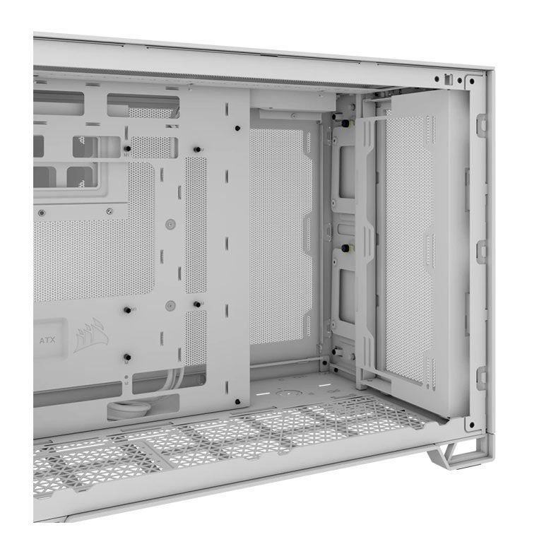Gabinete Gamer Corsair 2500D Airflow, Mid-Tower, Lateral de Vidro, Branco, CC-9011264-WW