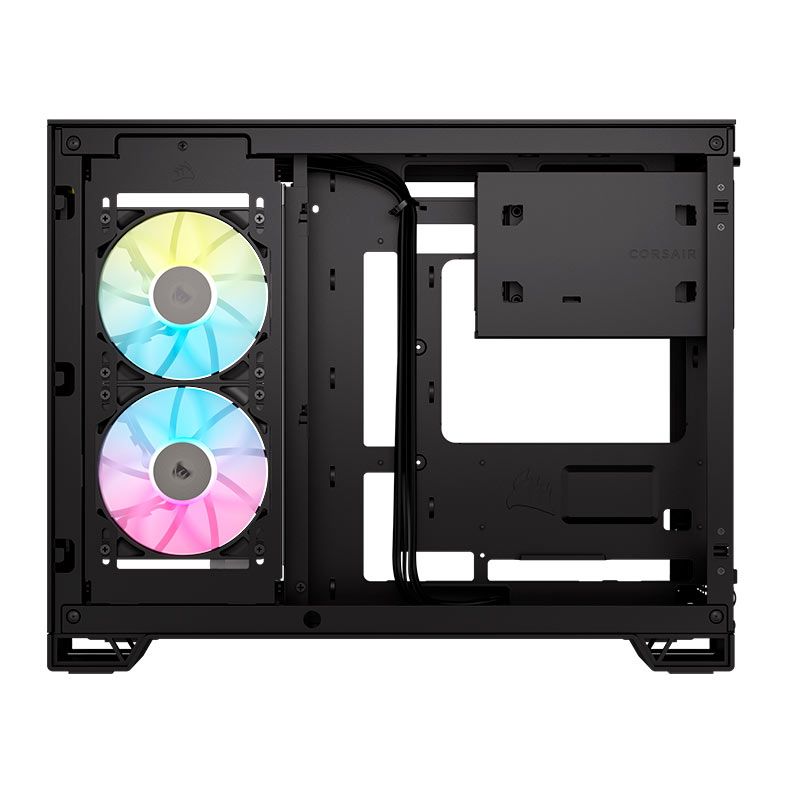 Gabinete Gamer Corsair 2500X RGB,  Mid-Tower, Lateral de Vidro,  Com 2 Fans, Preto, CC-9011267-WW