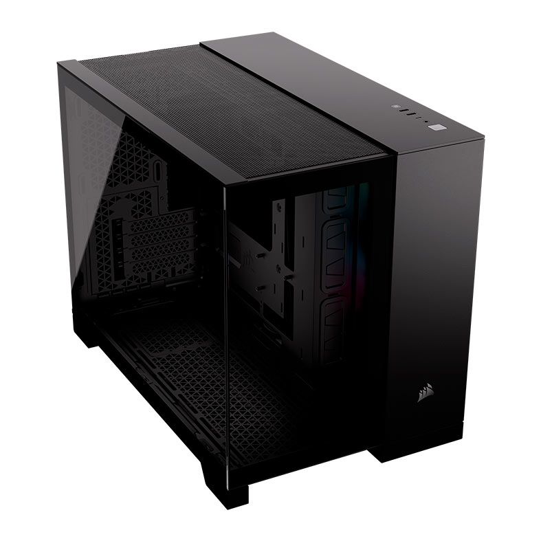 Gabinete Gamer Corsair 2500X RGB,  Mid-Tower, Lateral de Vidro,  Com 2 Fans, Preto, CC-9011267-WW