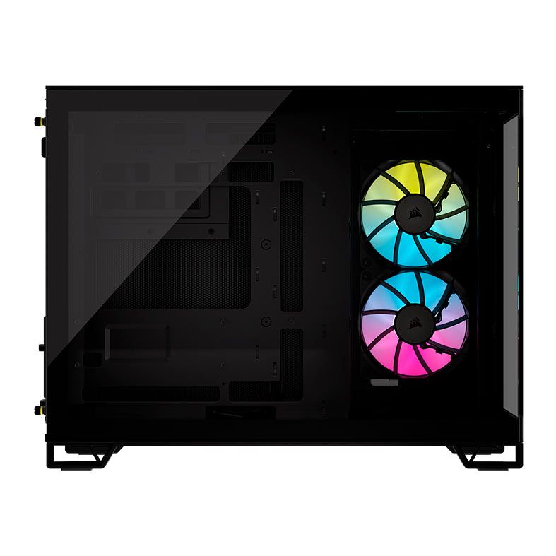 Gabinete Gamer Corsair 2500X RGB,  Mid-Tower, Lateral de Vidro,  Com 2 Fans, Preto, CC-9011267-WW