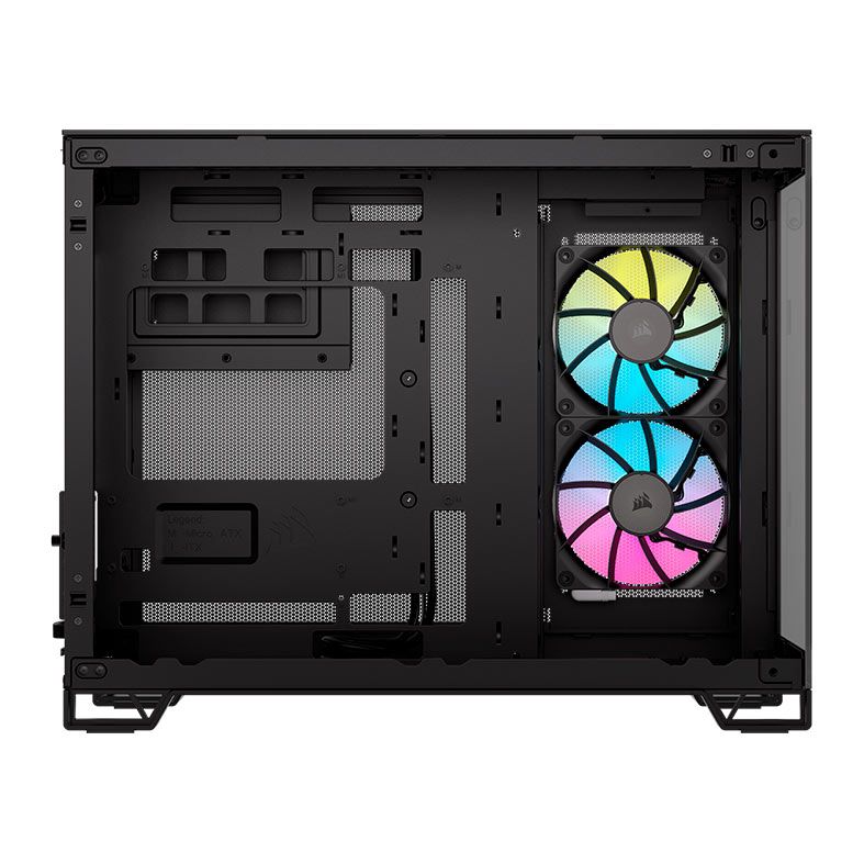 Gabinete Gamer Corsair 2500X RGB,  Mid-Tower, Lateral de Vidro,  Com 2 Fans, Preto, CC-9011267-WW