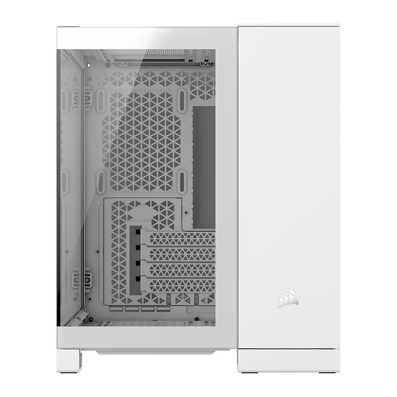 Gabinete Gamer Corsair 2500X Airflow, RGB,  Mid-Tower, Lateral de Vidro, Com 2 Fans, Branco, CC-9011268-WW